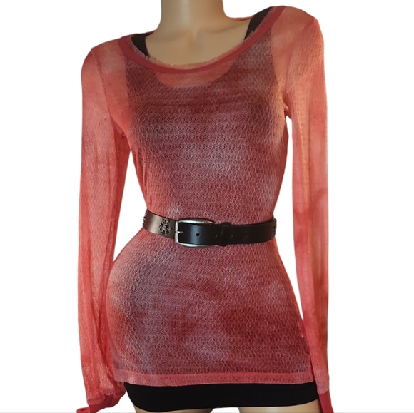 NINE WEST BLACK STAR CUTOUT & BLING STREETWEAR LEATHER BELT - Picture 2 of 4